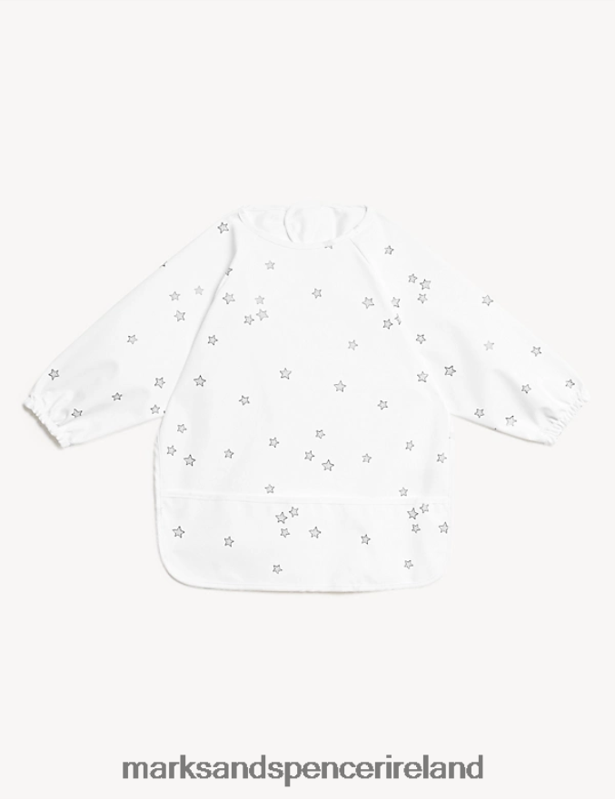 Marks & Spencer Baby Stars Dribble Bib White Clothing 2VJ8DF7455