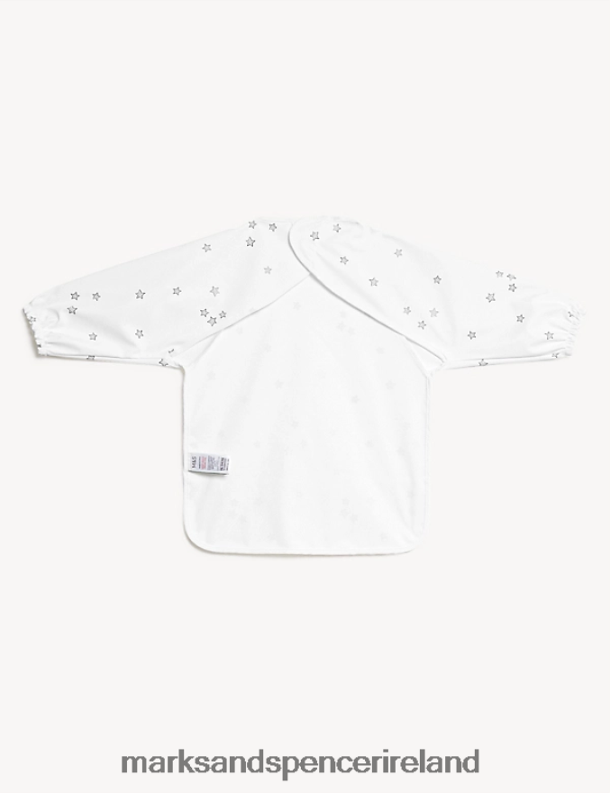 Marks & Spencer Baby Stars Dribble Bib White Clothing 2VJ8DF7455