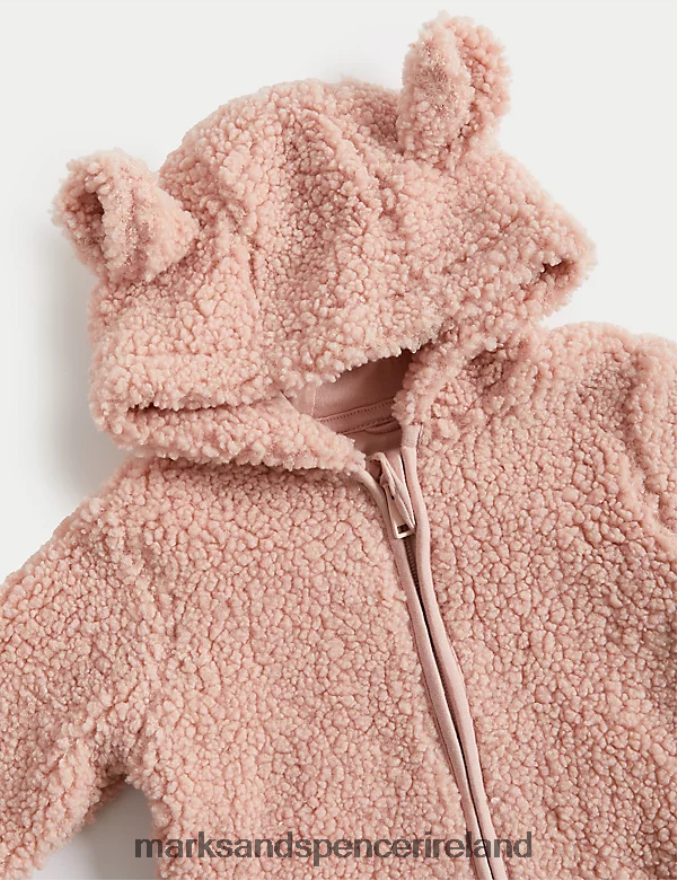 Marks & Spencer Baby Hooded Jacket Pink Clothing 2VJ8DF7641