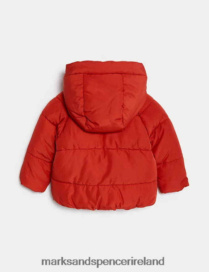 Marks & Spencer Baby Hooded Padded Coat Red Clothing 2VJ8DF7423