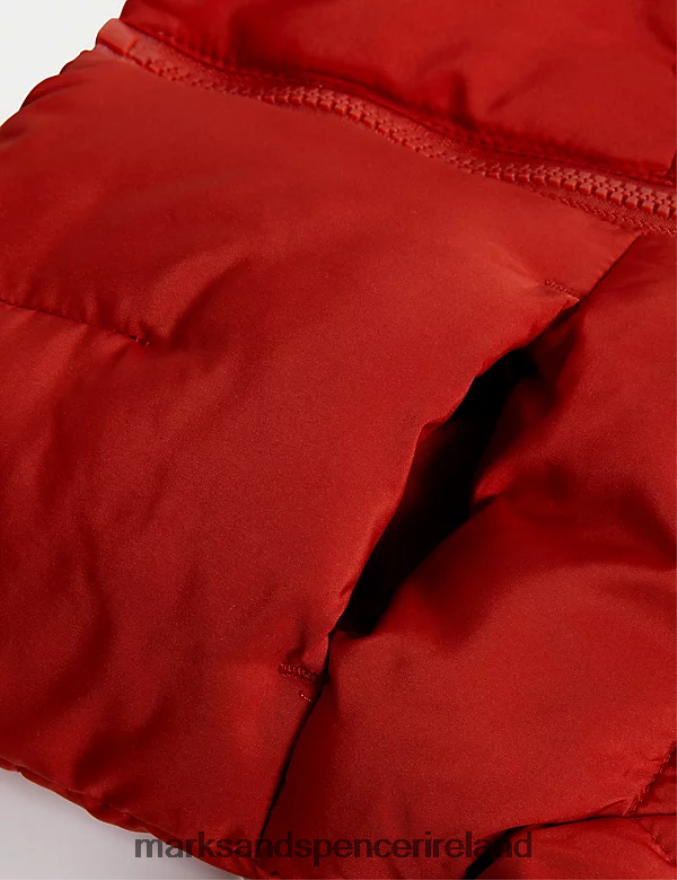 Marks & Spencer Baby Hooded Padded Coat Red Clothing 2VJ8DF7423