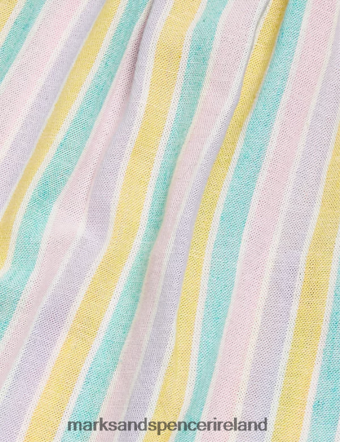 Marks & Spencer Baby Striped Dress Multi Clothing 2VJ8DF7644
