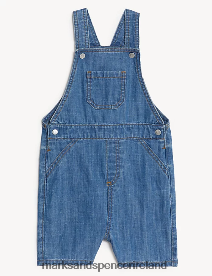 Marks & Spencer Baby Bibshort Denim Clothing 2VJ8DF7760