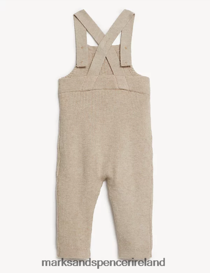 Marks & Spencer Baby Knitted Dungarees Nude Clothing 2VJ8DF7329