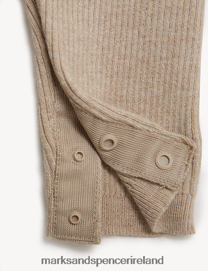 Marks & Spencer Baby Knitted Dungarees Nude Clothing 2VJ8DF7329