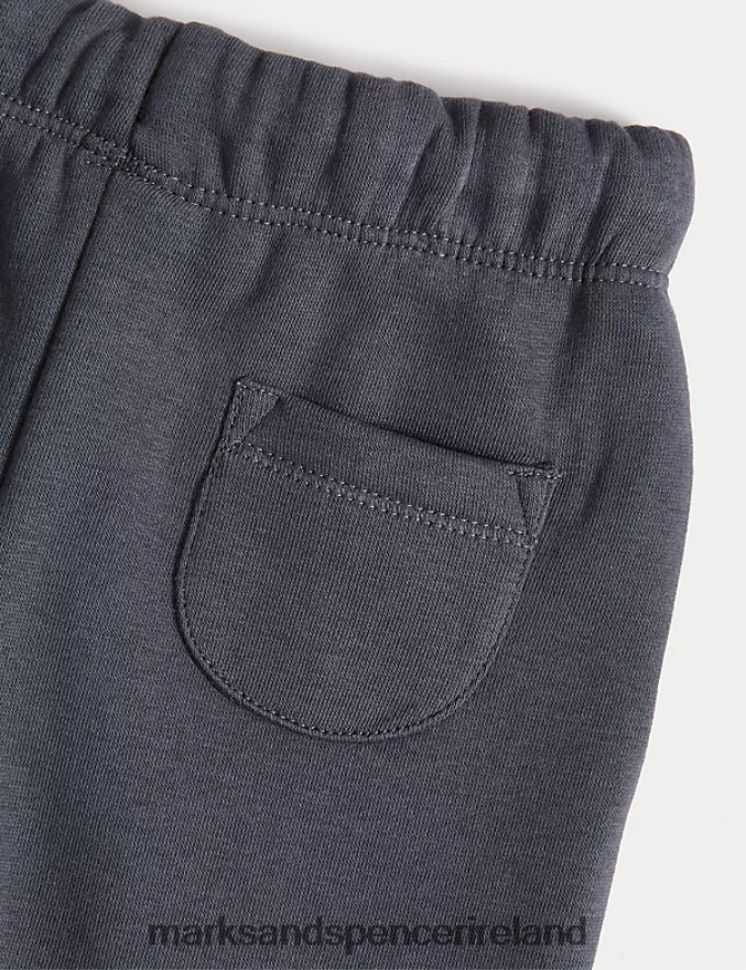Marks & Spencer Baby Cotton Rich Joggers Charcoal Clothing 2VJ8DF7560