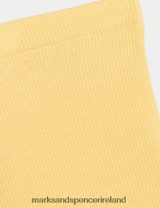 Marks & Spencer Baby Cotton Rich Leggings Yellow Clothing 2VJ8DF7630