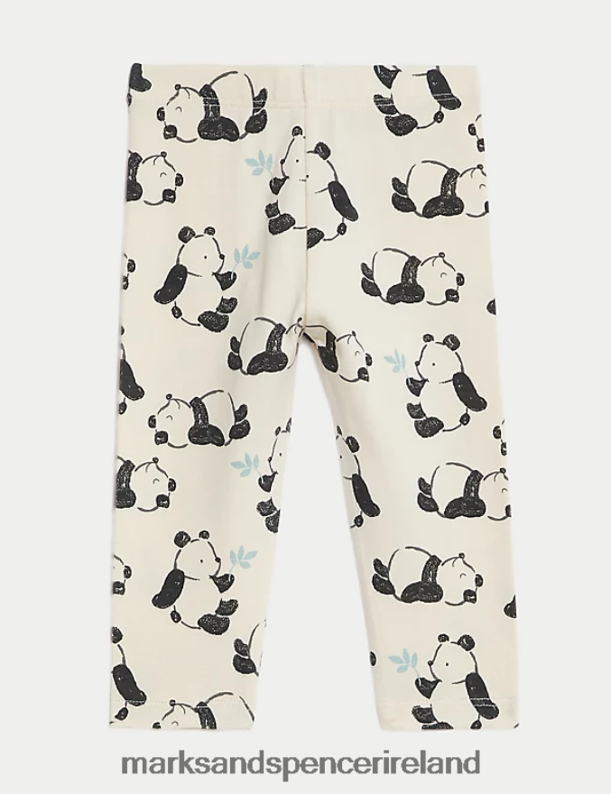 Marks & Spencer Baby Cotton Rich Panda Leggings Calico Clothing 2VJ8DF7721