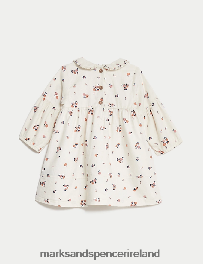 Marks & Spencer Baby 2pc Cotton Rich Floral Outfit Pink Mix Clothing 2VJ8DF7618