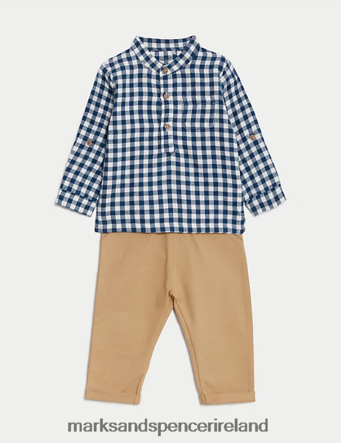 Marks & Spencer Baby 2pc Cotton Rich Outfit Multi Clothing 2VJ8DF7301