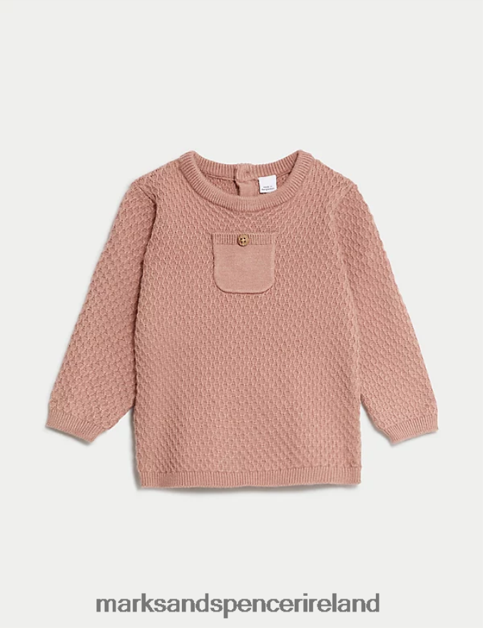 Marks & Spencer Baby 2pc Knitted Outfit Sandstone Clothing 2VJ8DF7586