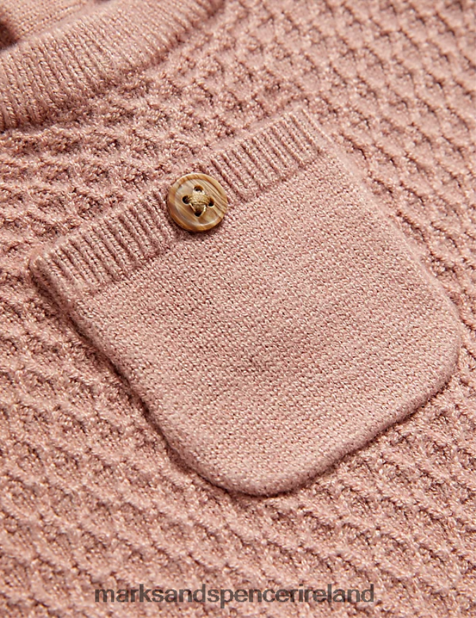 Marks & Spencer Baby 2pc Knitted Outfit Sandstone Clothing 2VJ8DF7586