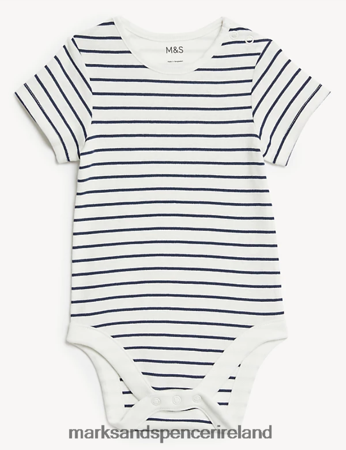 Marks & Spencer Baby 2pc Pure Cotton Seagull Outfit Indigo Clothing 2VJ8DF7408