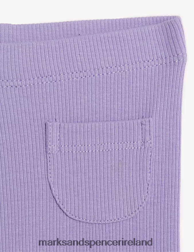 Marks & Spencer Baby Cotton Ditsy Jersey Outfit Pink Mix Clothing 2VJ8DF7741