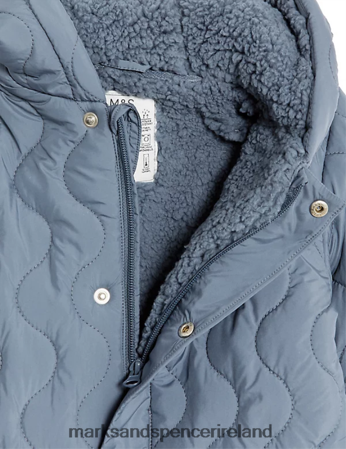 Marks & Spencer Baby Quilted Snowsuit Charcoal Mix Clothing 2VJ8DF7310