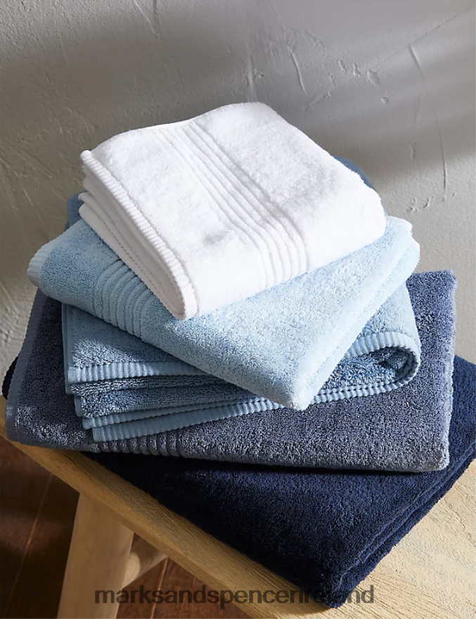 Marks & Spencer Unisex Egyptian Cotton Luxury Towel Chambray Accessories 2VJ8DF3639