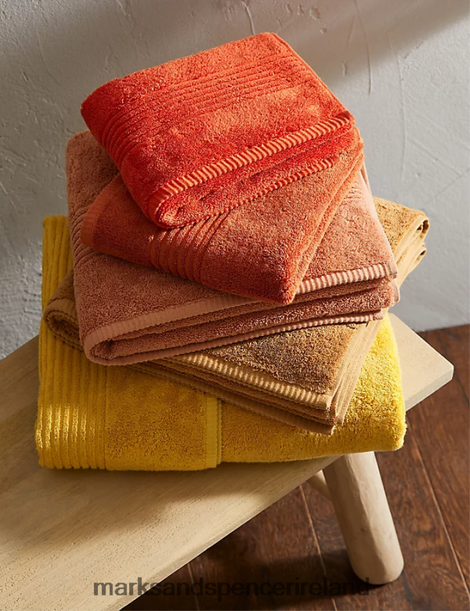Marks & Spencer Unisex Egyptian Cotton Luxury Towel Mustard Accessories 2VJ8DF3625