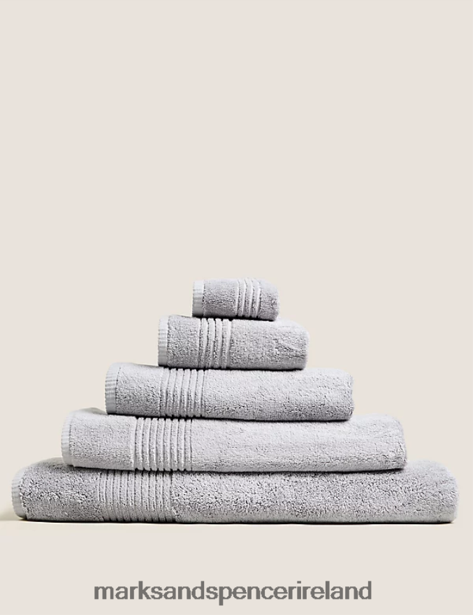 Marks & Spencer Unisex Egyptian Cotton Luxury Towel Silver Grey Accessories 2VJ8DF3617