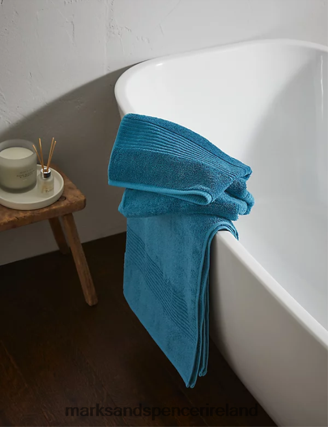 Marks & Spencer Unisex Egyptian Cotton Luxury Towel Teal Accessories 2VJ8DF3628