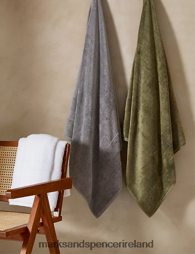 Marks & Spencer Unisex Ultimate Turkish Luxury Cotton Towel Khaki Accessories 2VJ8DF3596