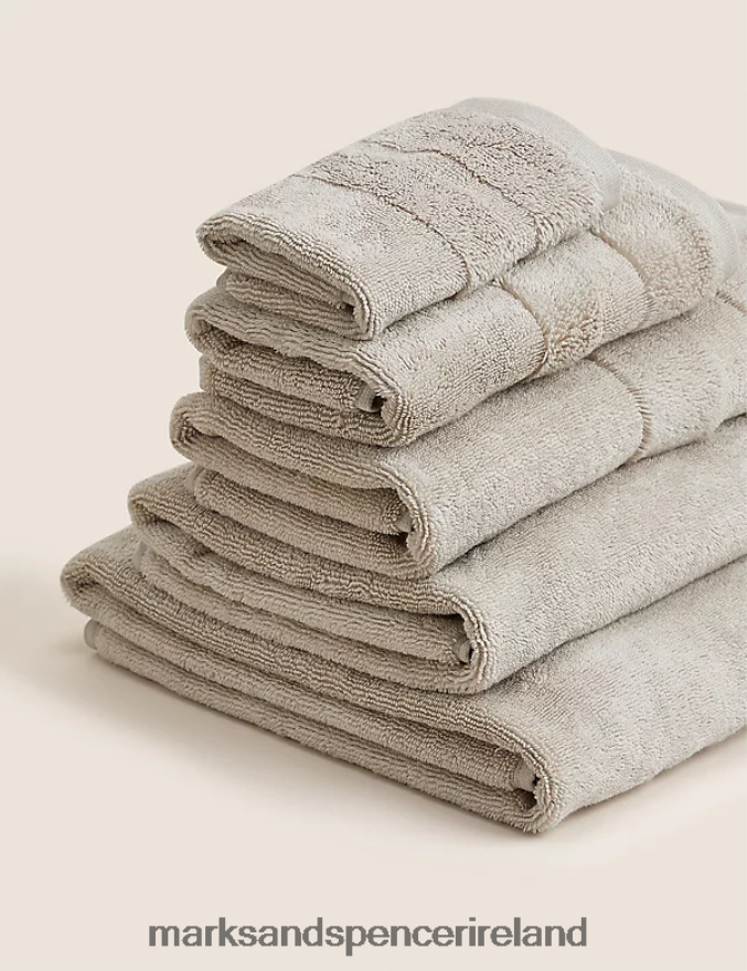 Marks & Spencer Unisex Ultimate Turkish Luxury Cotton Towel Stone Accessories 2VJ8DF3607