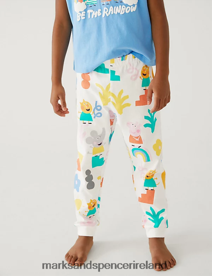 Marks & Spencer Unisex Peppa Pig Pyjamas Blue Mix Clothing 2VJ8DF9343
