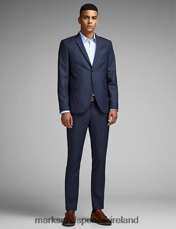 Marks & Spencer Unisex Tailored Fit Blazer Navy Clothing 2VJ8DF6554