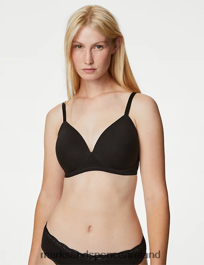 Marks & Spencer Unisex 3pk Non Wired T-Shirt Bras Opaline Mix Clothing 2VJ8DF3711