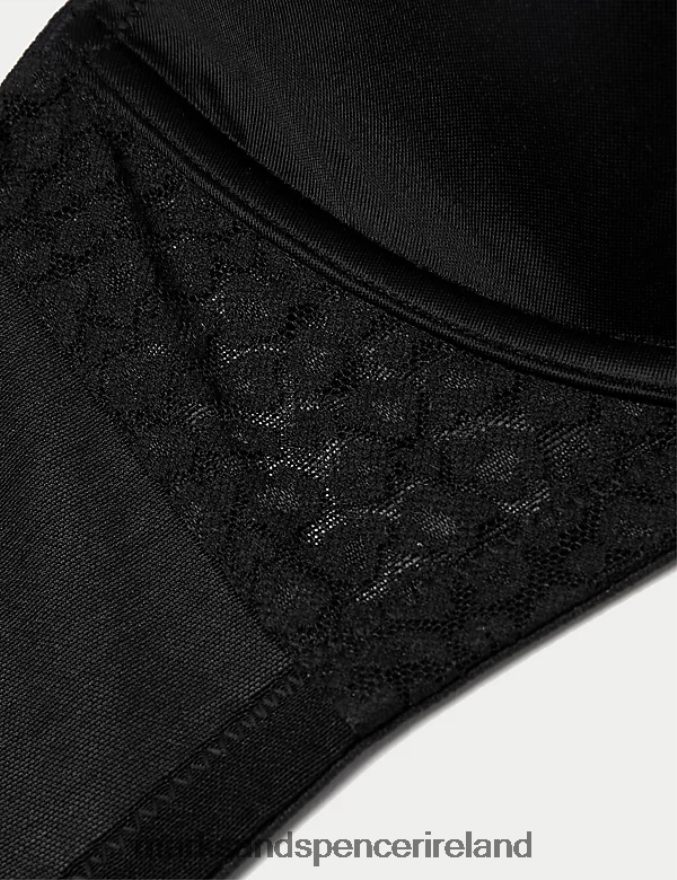 Marks & Spencer Unisex 3pk Wired Full Cup Bras Black Mix Clothing 2VJ8DF4570
