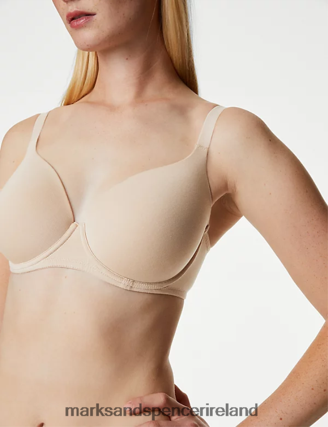 Marks & Spencer Unisex 3pk Wired Full Cup T-Shirt Bras Opaline Mix Clothing 2VJ8DF5