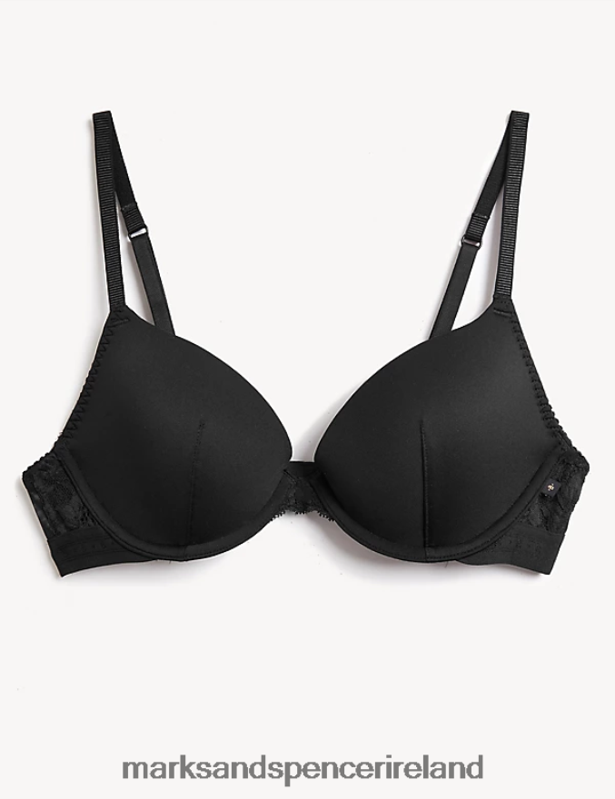Marks & Spencer Unisex Ameli Wired Plunge Bra Black Clothing 2VJ8DF4652
