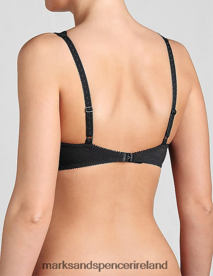 Marks & Spencer Unisex Amourette 300 Lace Balcony Bra Black Clothing 2VJ8DF4732