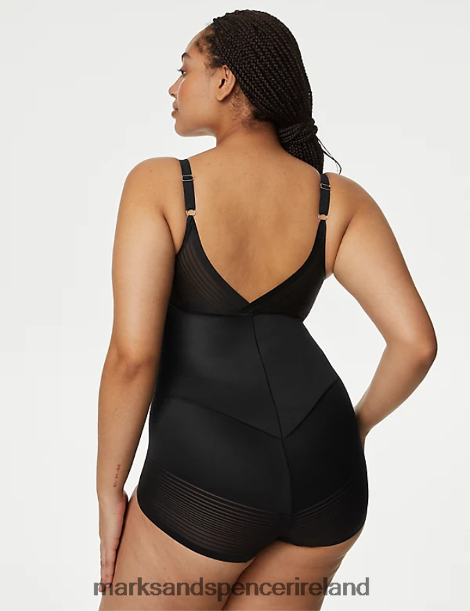 Marks & Spencer Unisex Body Define Firm Control Wear Your Own Bra Bodysuit Black Clothing 2VJ8DF4152