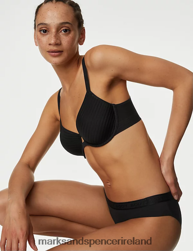 Marks & Spencer Unisex Body Define Wired Spacer Full Cup Bra Black Clothing 2VJ8DF3754