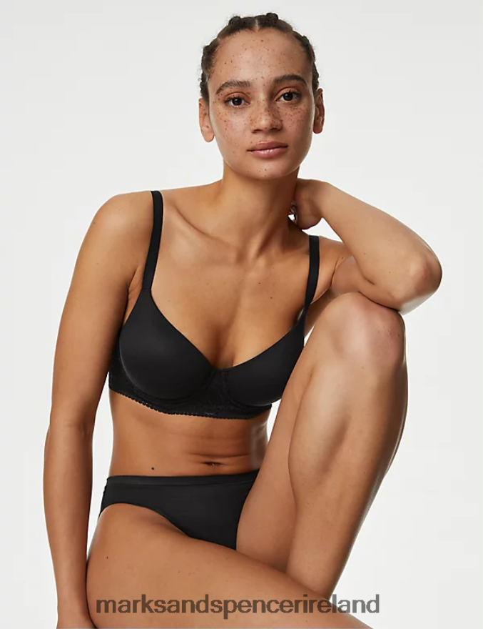 Marks & Spencer Unisex Body Soft Wired Full Cup T-Shirt Bra Black Clothing 2VJ8DF4178
