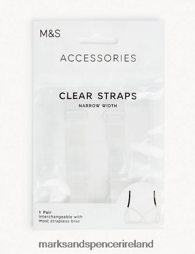 Marks & Spencer Unisex Detachable Bra Straps Clear Clothing 2VJ8DF4322