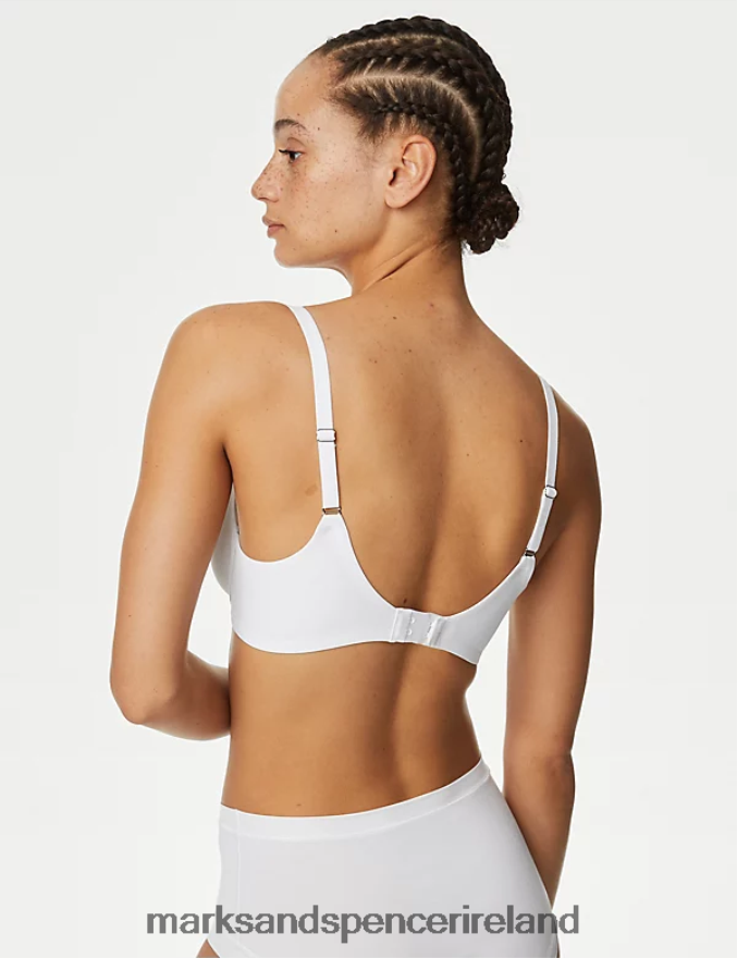 Marks & Spencer Unisex Flexifit Invisible Wired Full-cup Bra White Clothing 2VJ8DF4377
