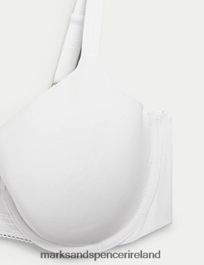 Marks & Spencer Unisex Flexifit Wired Full-Cup T-Shirt Bra White Clothing 2VJ8DF4051