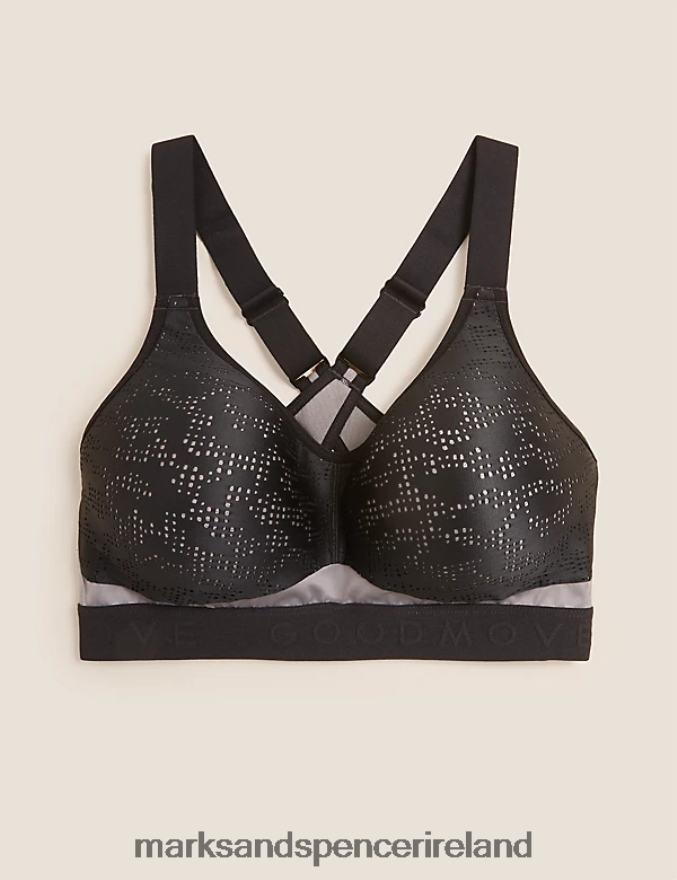 Marks & Spencer Unisex Freedom To Move Ultimate Support Sports Bra Black Mix Clothing 2VJ8DF4576