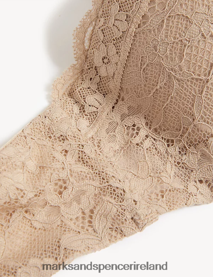 Marks & Spencer Unisex Lace Wired Bandeau Bra Rose Quartz Clothing 2VJ8DF4189