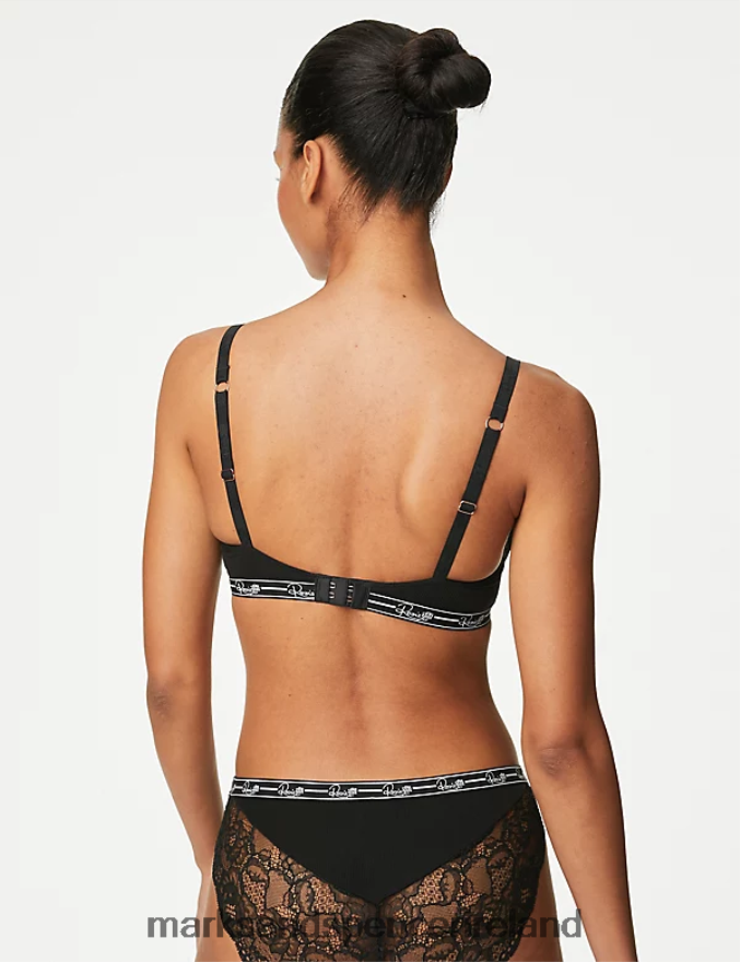 Marks & Spencer Unisex Lace Wired Padded Full Cup Bra Black Clothing 2VJ8DF4466