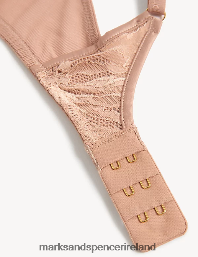 Marks & Spencer Unisex Lexington Non Wired Plunge Bra Soft Peach Clothing 2VJ8DF4811