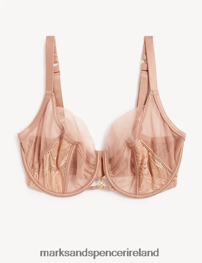 Marks & Spencer Unisex Lexington Wired Full Cup Bra Soft Peach Clothing 2VJ8DF4581