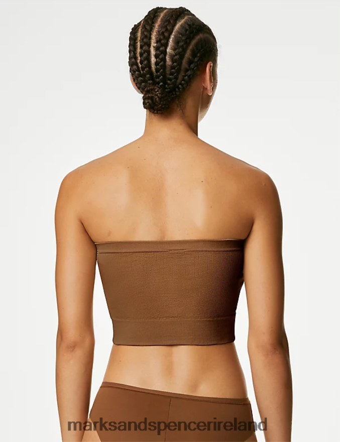 Marks & Spencer Unisex Seamless Non Wired Bandeau Bra Topaz Clothing 2VJ8DF4258