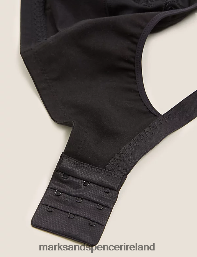 Marks & Spencer Unisex Total Support Embroidered Full Cup Bra Black Clothing 2VJ8DF4069