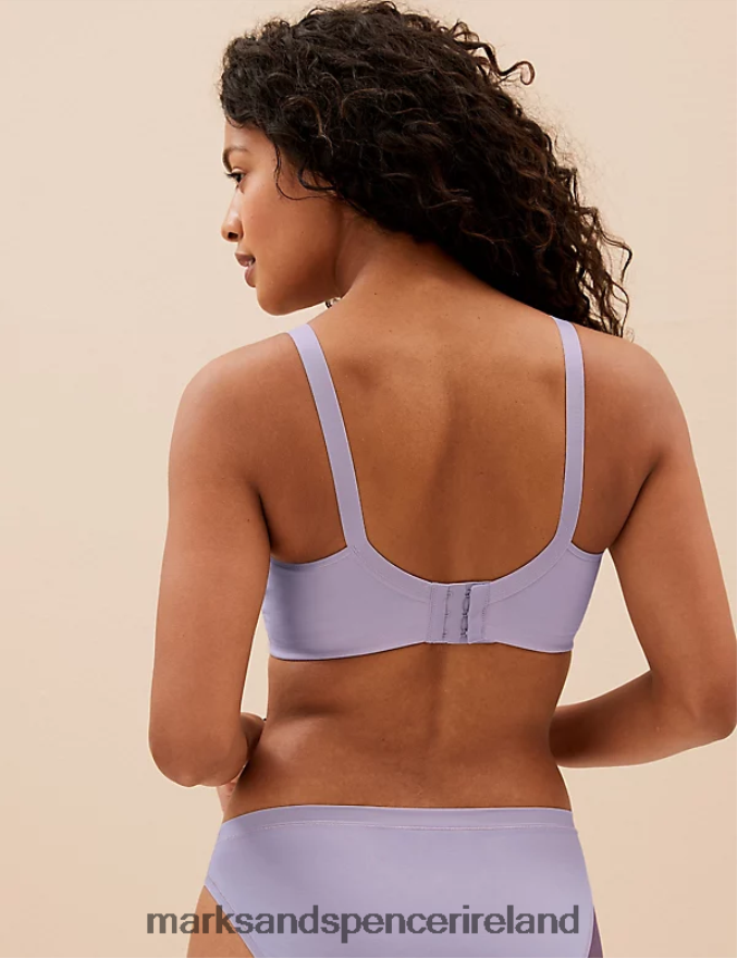 Marks & Spencer Unisex Total Support Embroidered Full Cup Bra Lavender Clothing 2VJ8DF4353