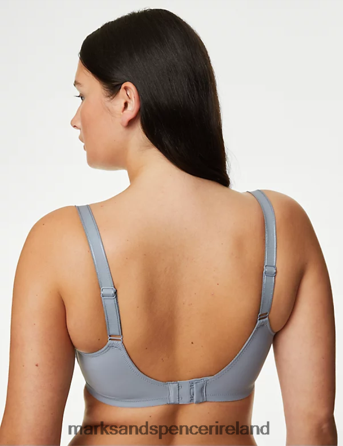 Marks & Spencer Unisex Wild Blooms Non-Padded Full Cup Bra Mid Grey Clothing 2VJ8DF4084