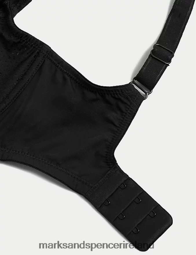 Marks & Spencer Unisex Wild Blooms Wired Full Cup Bra Black Clothing 2VJ8DF4510
