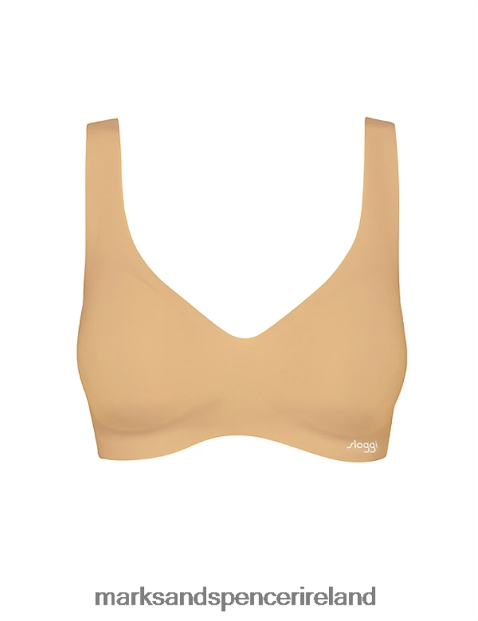 Marks & Spencer Unisex Zero Feel Non Wired Bralette Cognac Clothing 2VJ8DF4270