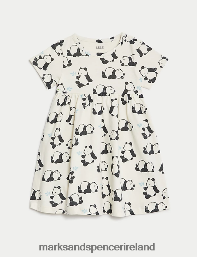 Marks & Spencer Unisex Pure Cotton Panda Dress Calico Clothing 2VJ8DF7656